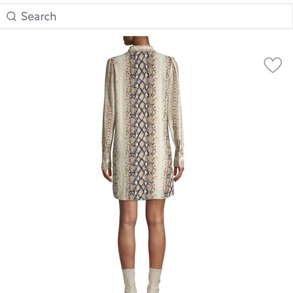 JOIE Talma Snakeskin Print Shirtdress Size Small - Picture 3 of 14